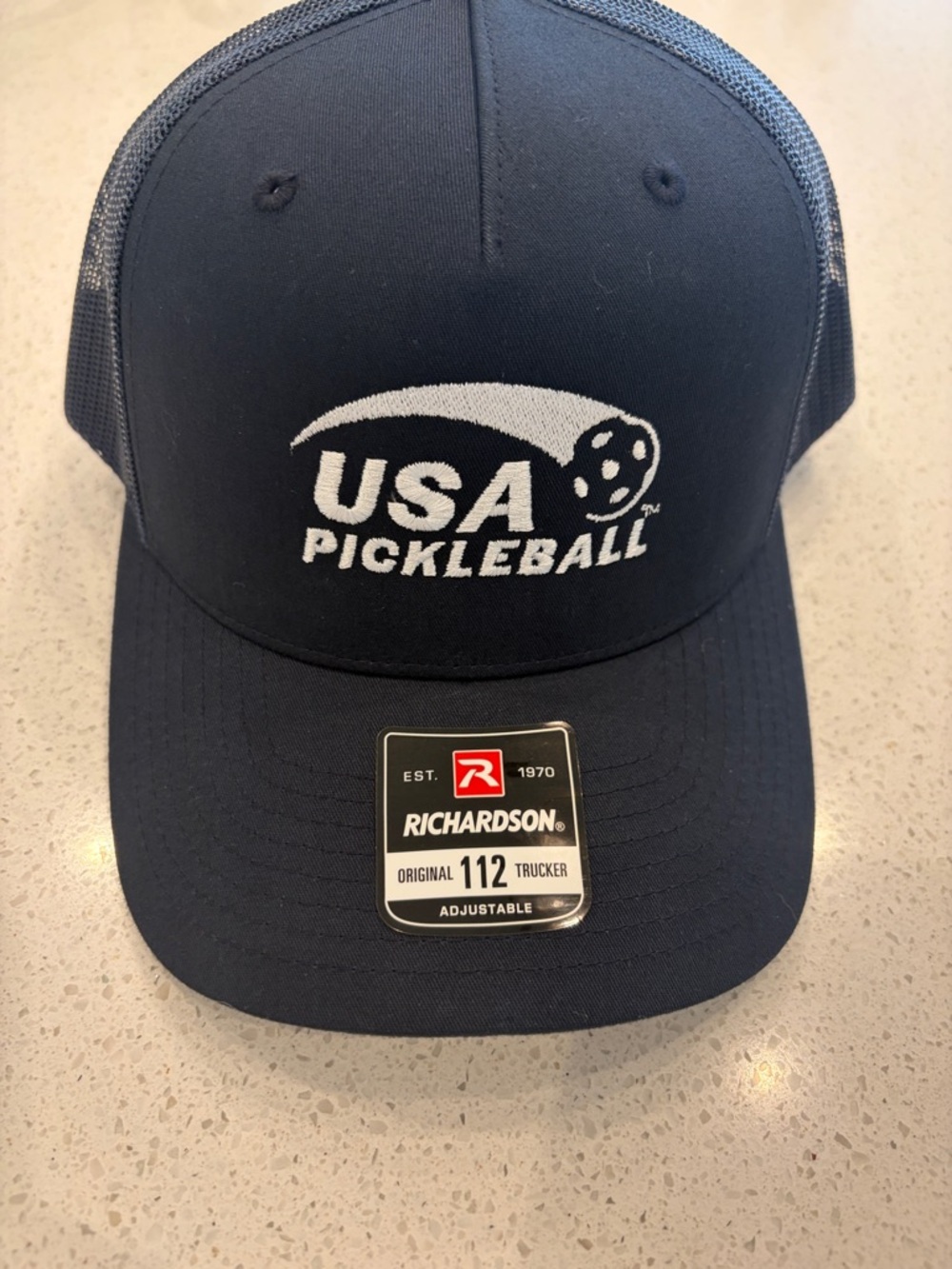 USA Pickleball Navy Hat, keychain and 2 stickers - Picture 2 of 6